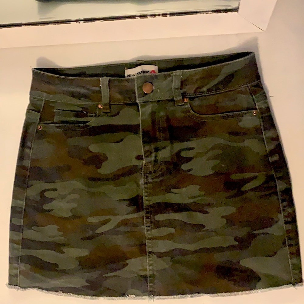 Number A Camo Skirt